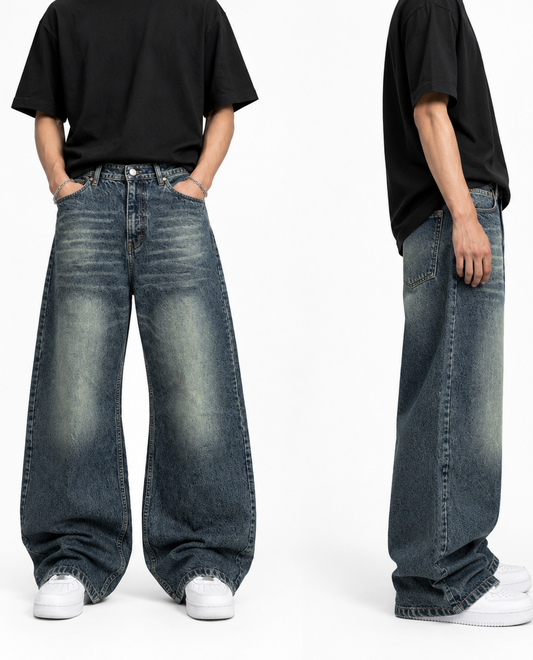 VINTAGE WASHED BAGGY DENIM