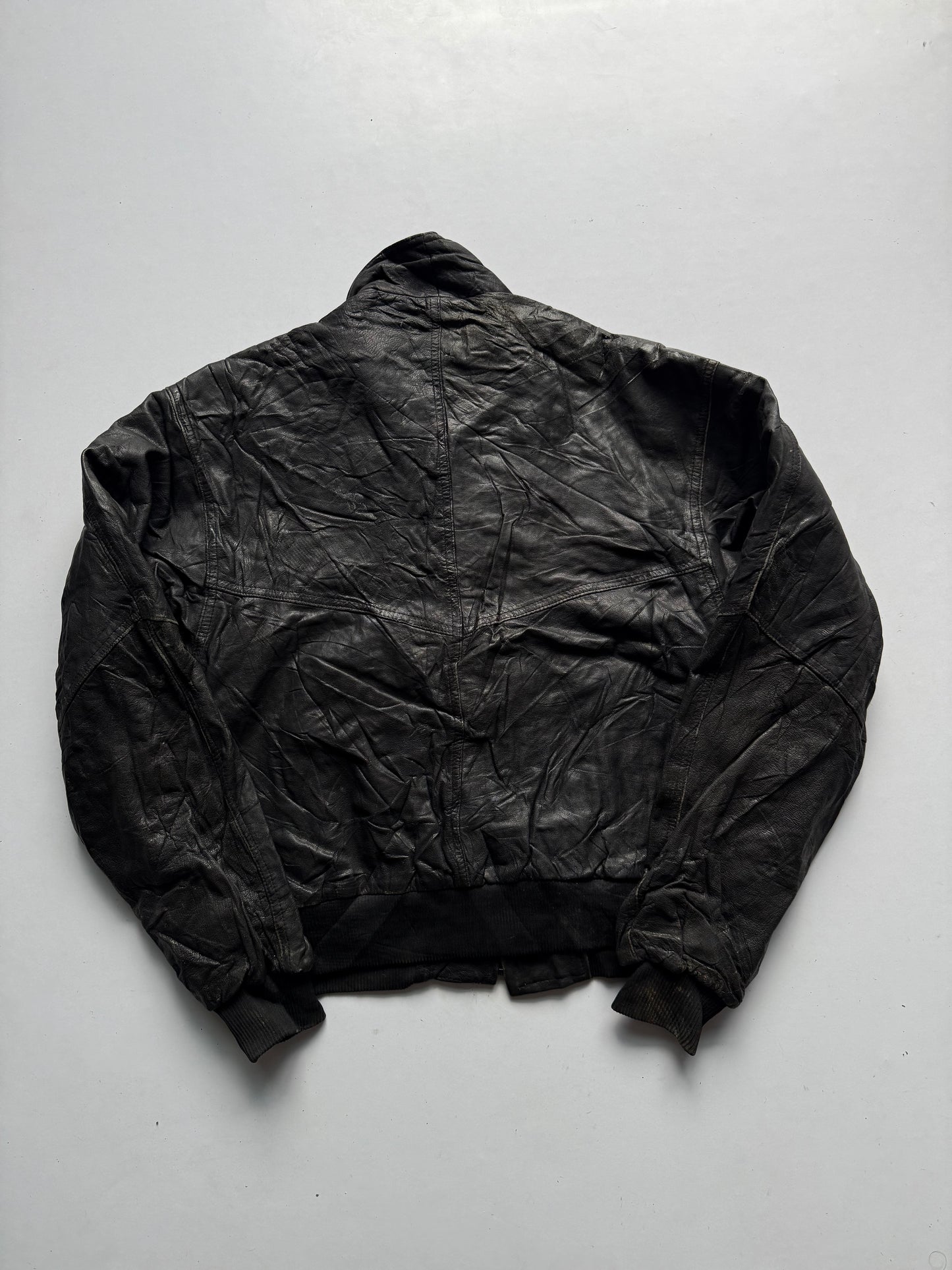 VINTAGE WORLD MAP LEATHER JACKET