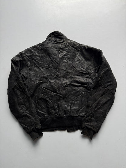 VINTAGE WORLD MAP LEATHER JACKET