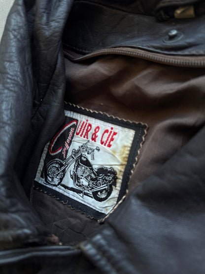 VINTAGE CUIR & CIE GENIUNE LEATHER JACKET