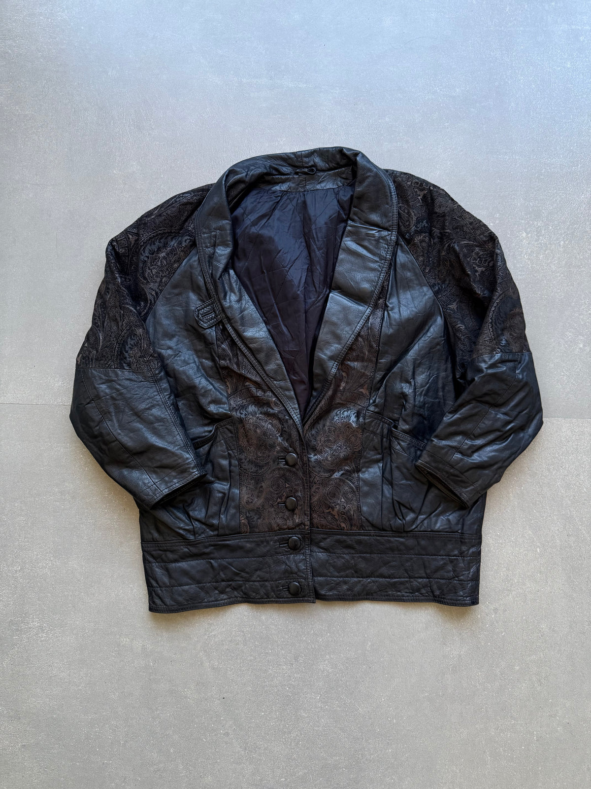 VINTAGE DESIGNER COAT LEATHER JACKET