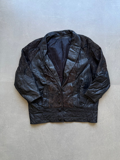 VINTAGE DESIGNER COAT LEATHER JACKET