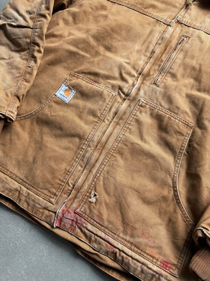 VINTAGE CARHARTT J140 BLK DUCK CANVAS JACKET (rare find)