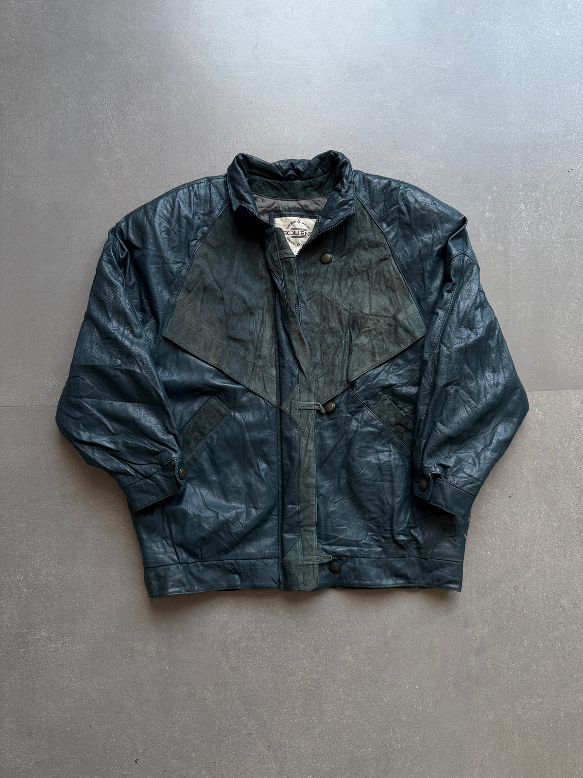 VINTAGE SEQUENCE LEATHER JACKET