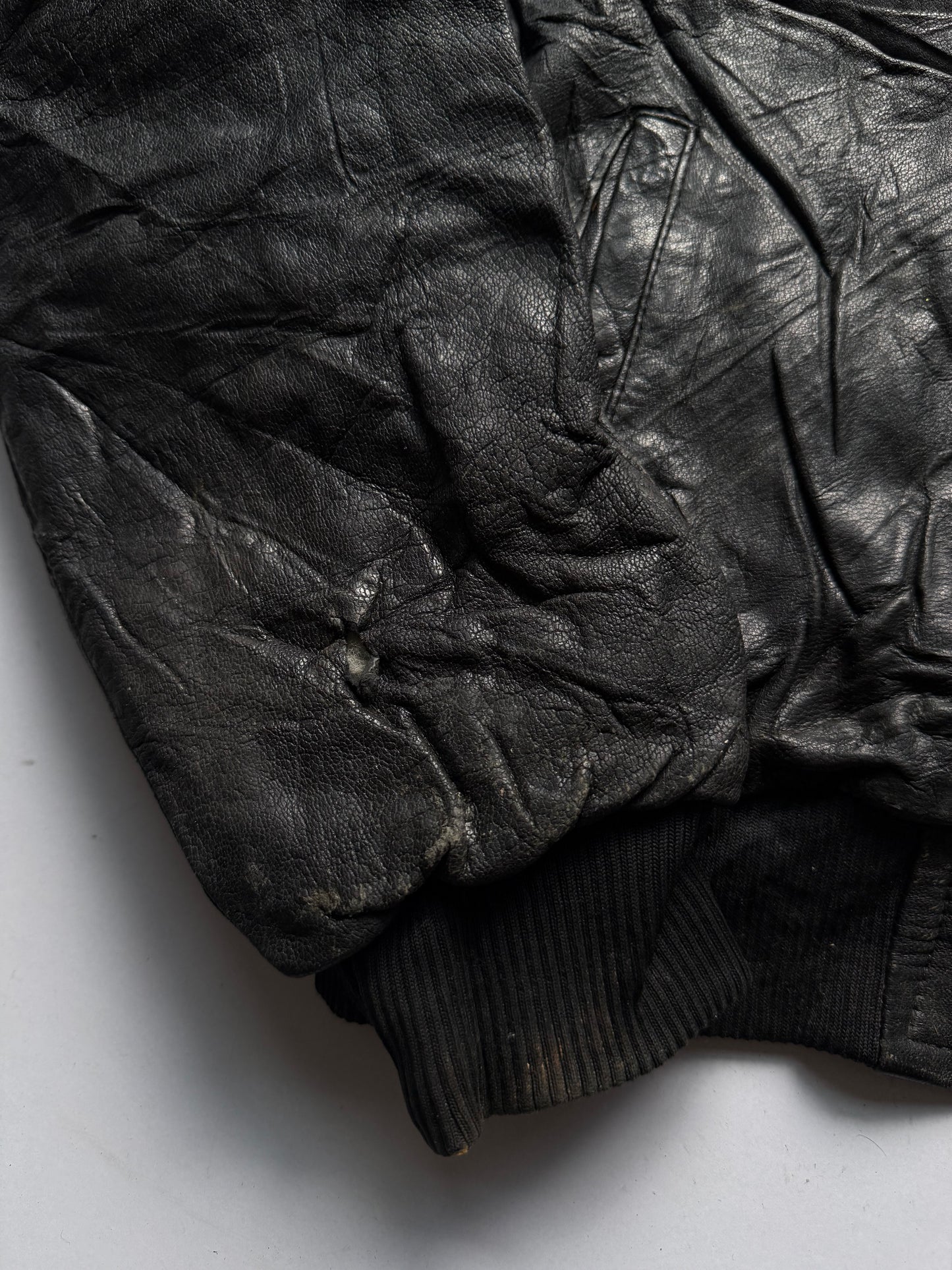 VINTAGE WORLD MAP LEATHER JACKET