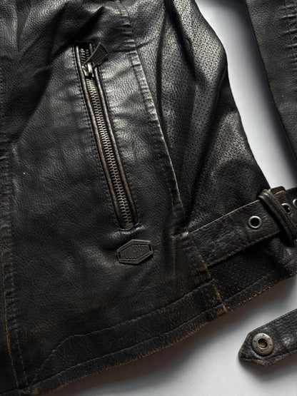 VINTAGE PULL & BEAR RACING LEATHER JACKET