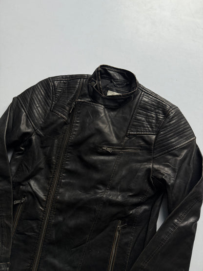 VINTAGE PULL & BEAR RACING LEATHER JACKET