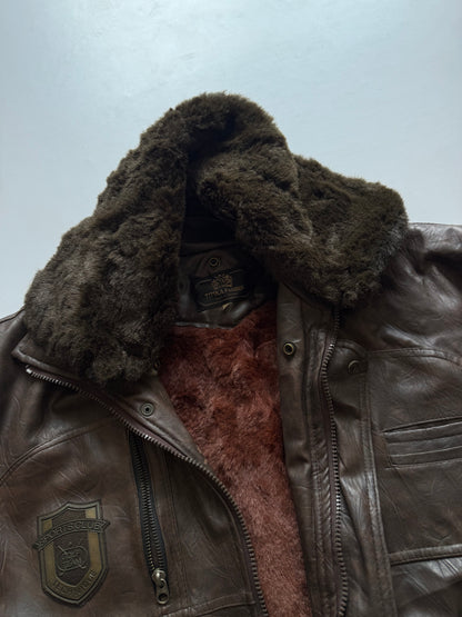 VINTAGE TECHNIQUE SPORTS CLUB LEATHER JACKET