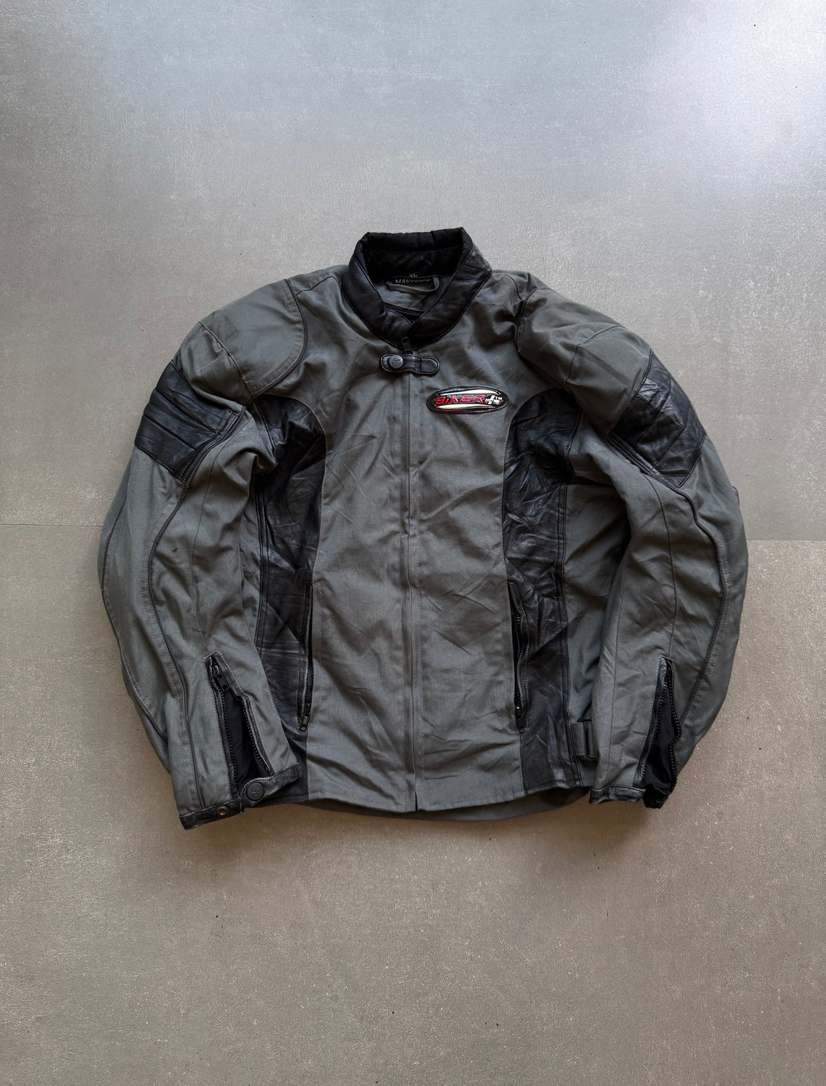 VINTAGE BIKER PLUS JACKET (safety pads)