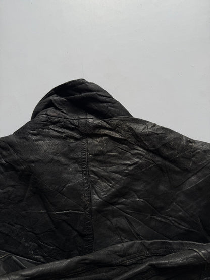 VINTAGE WORLD MAP LEATHER JACKET