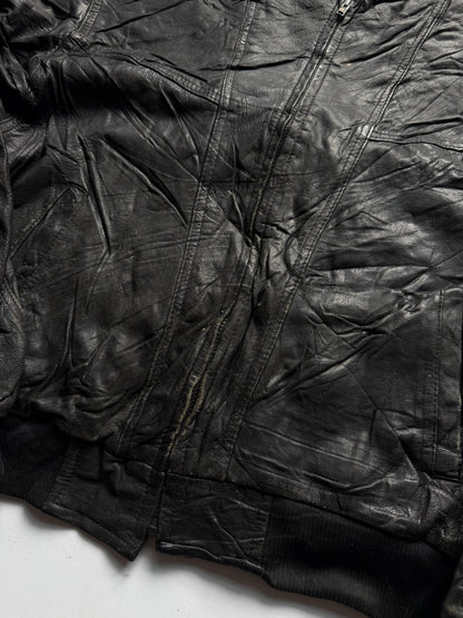VINTAGE WORLD MAP LEATHER JACKET