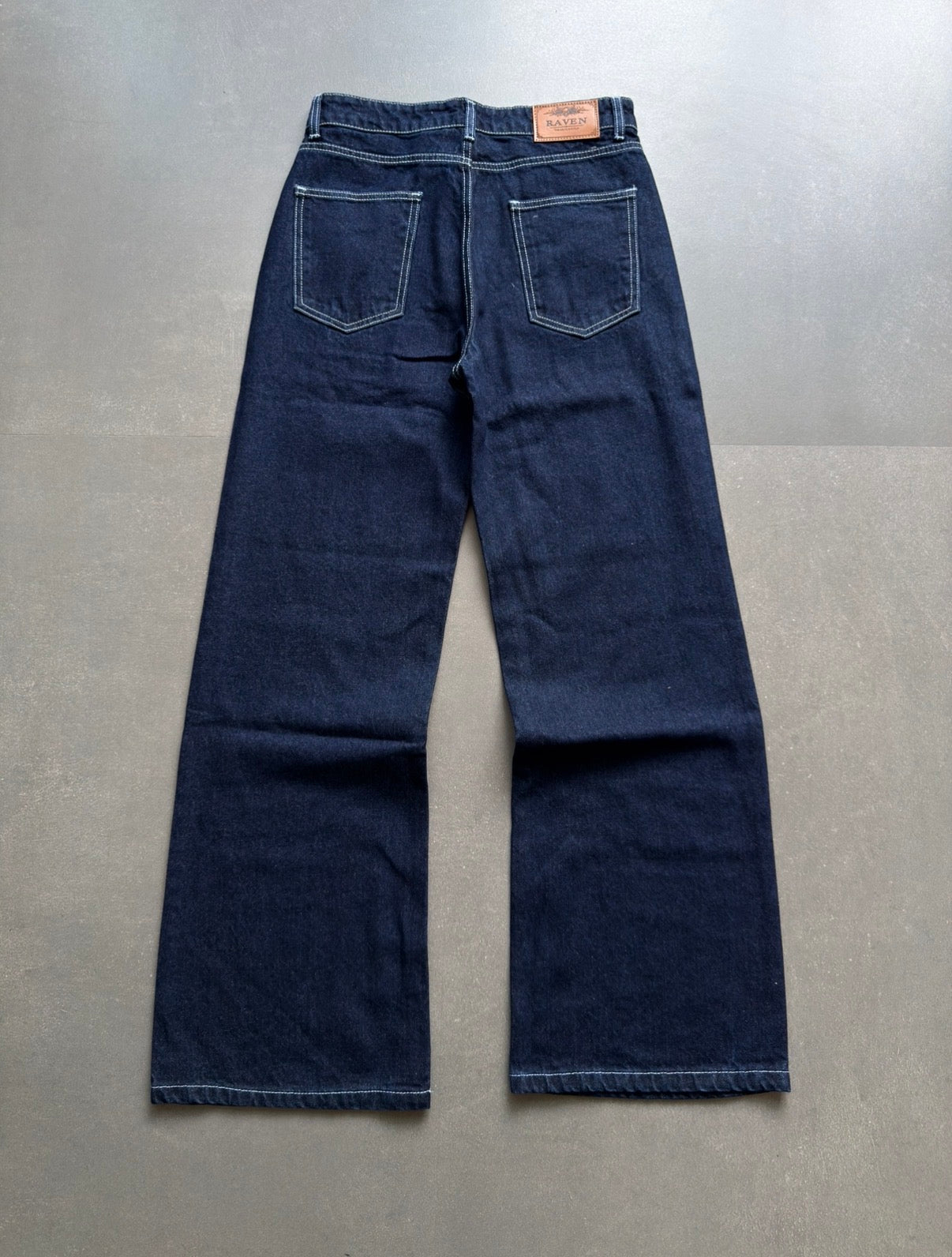 RAW INDIGO WIDE LEG DENIM