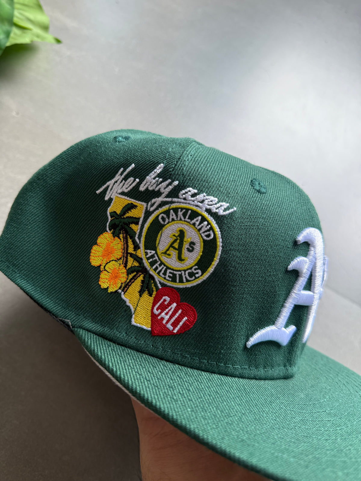 OAKLAND EMBROIDERED FITTED CAP