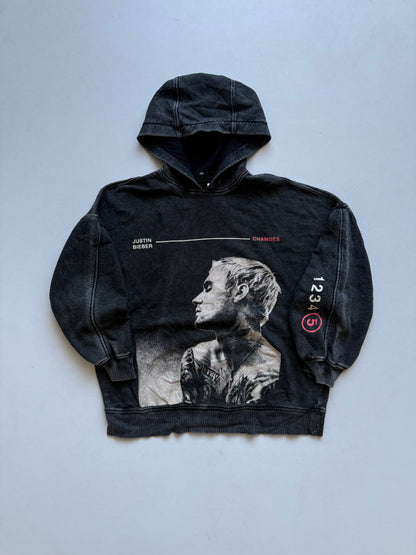 JUSTIN WASHED GREY HOODIE