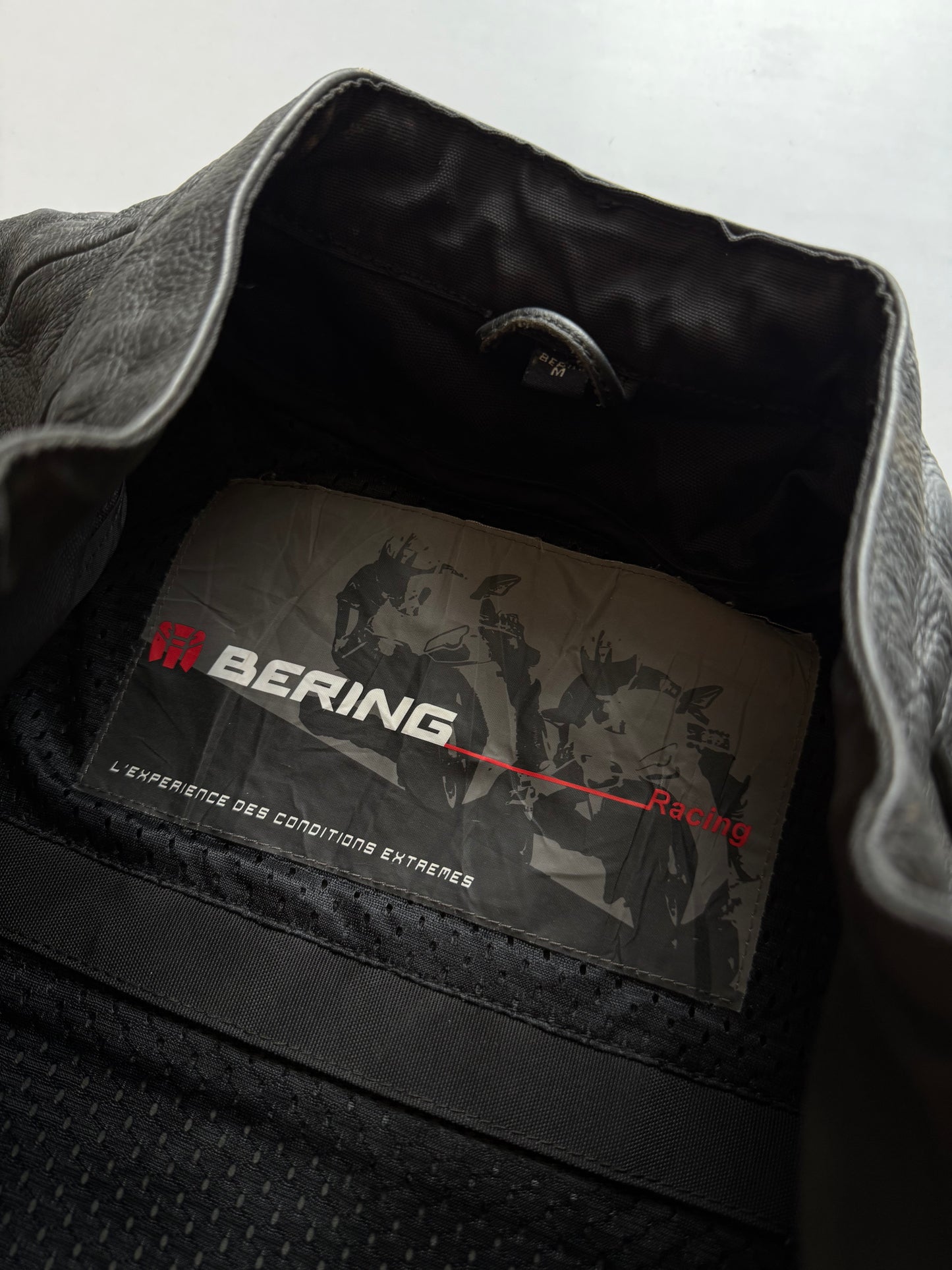 VINTAGE BERING LEATHER RACING JACKET (safety pads)