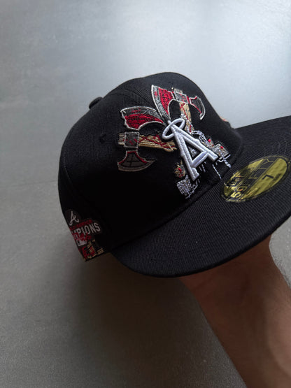 ANGELS EMBROIDERED FITTED CAP