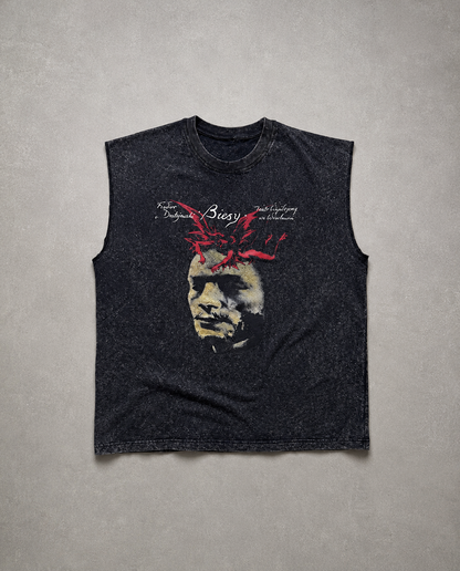 VINTAGE INSPIRED ACID WASH SLEEVES TEE