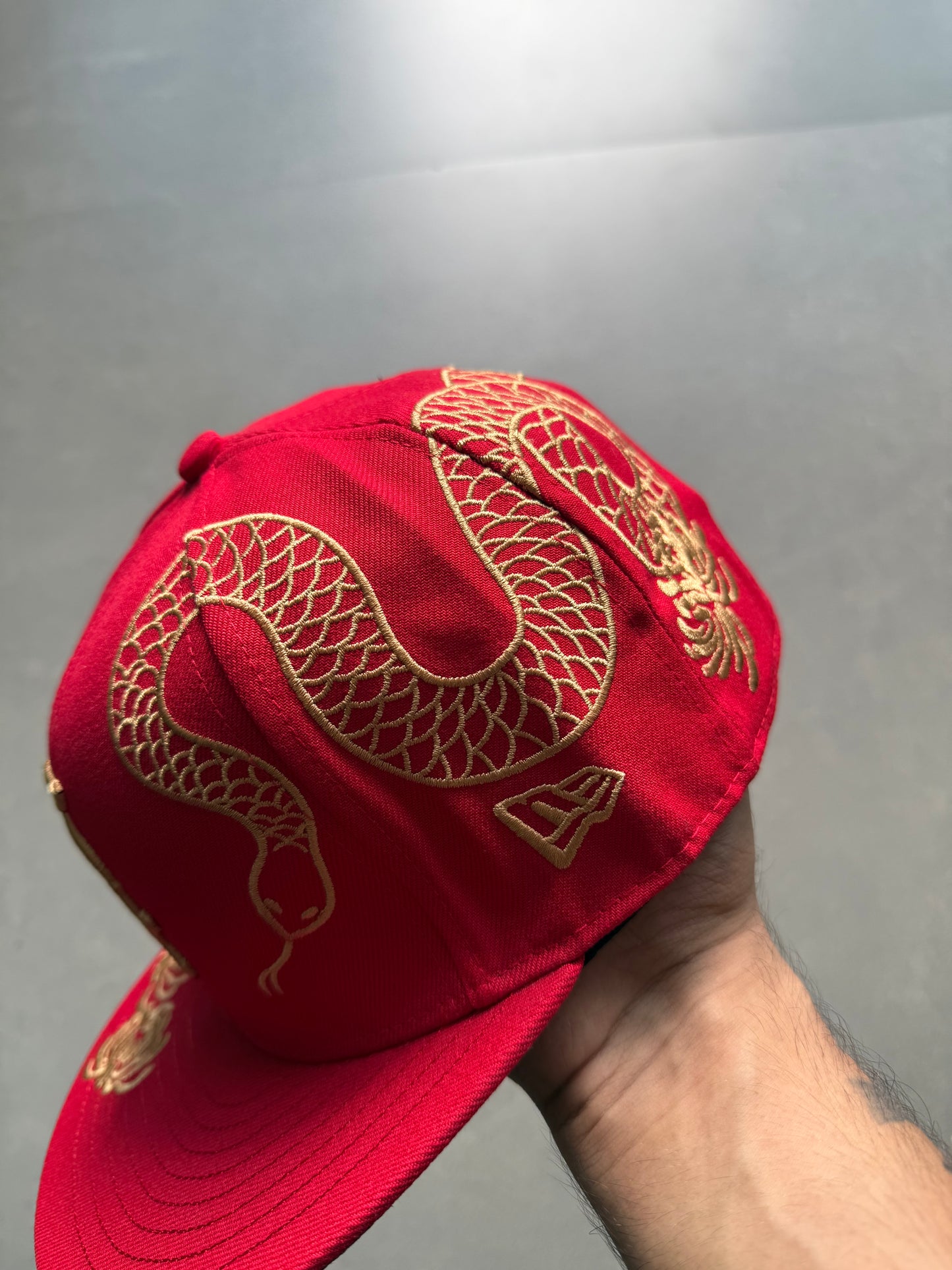 CUSTOMISED RED SOX FITTED HAT