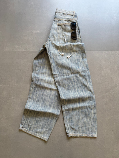 VINTAGE WASHED DESIGNER BAGGY DENIM
