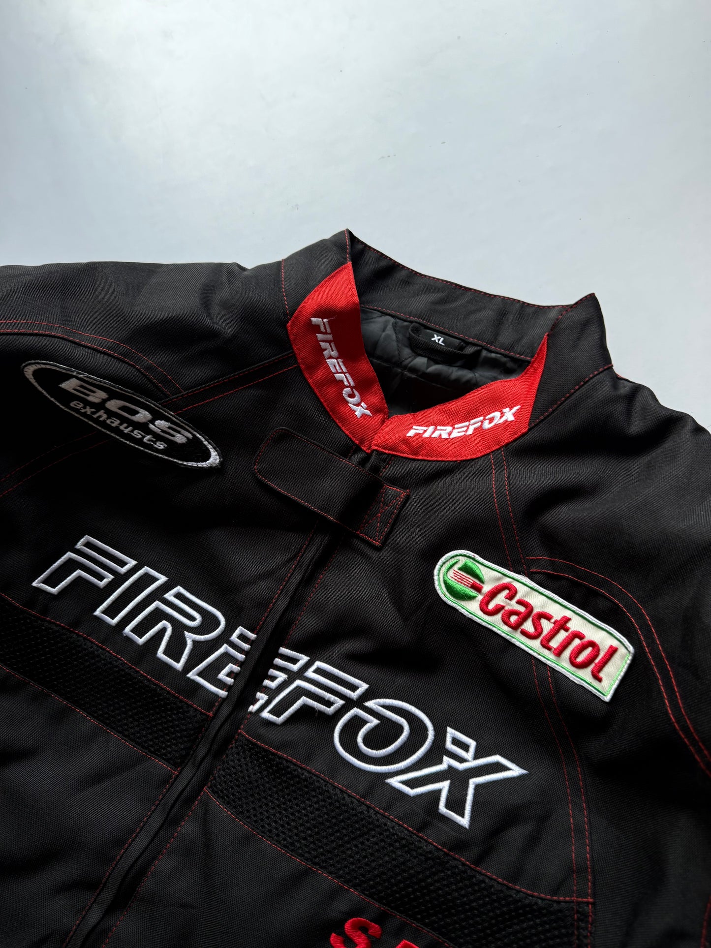 VINTAGE FIREFOX RACING JACKET 
(Rare find) (Safety pads)
