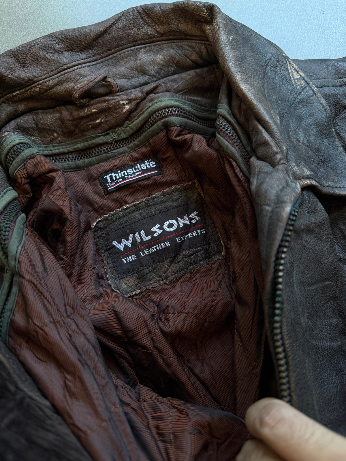 VINTAGE WILSON GENIUNE LEATHER JACKET (Heavyweight)
