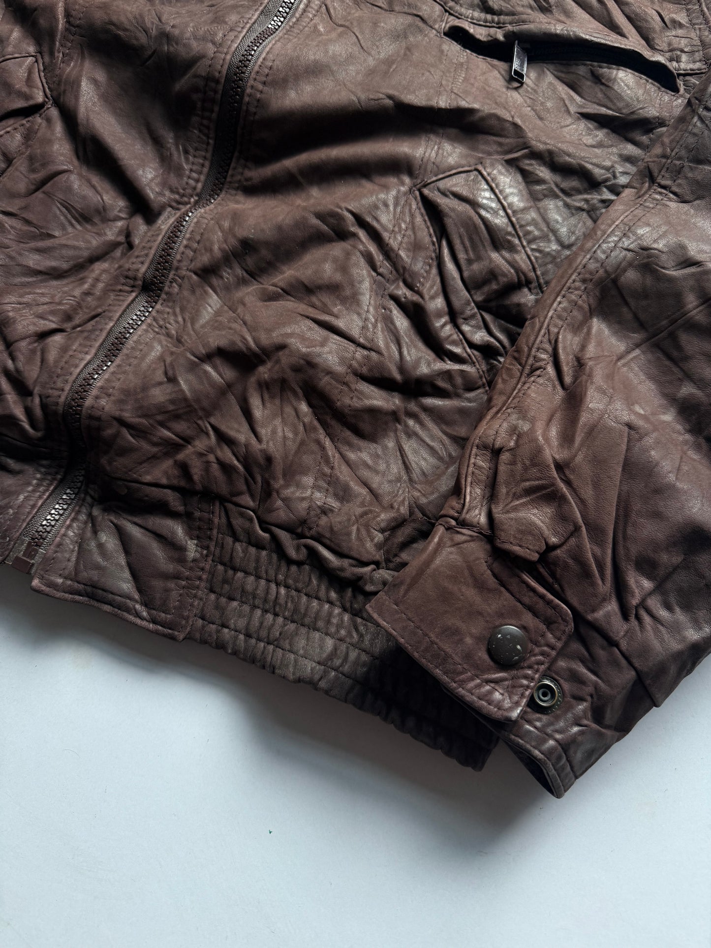 VINTAGE PROTOCOL LEATHER JACKET