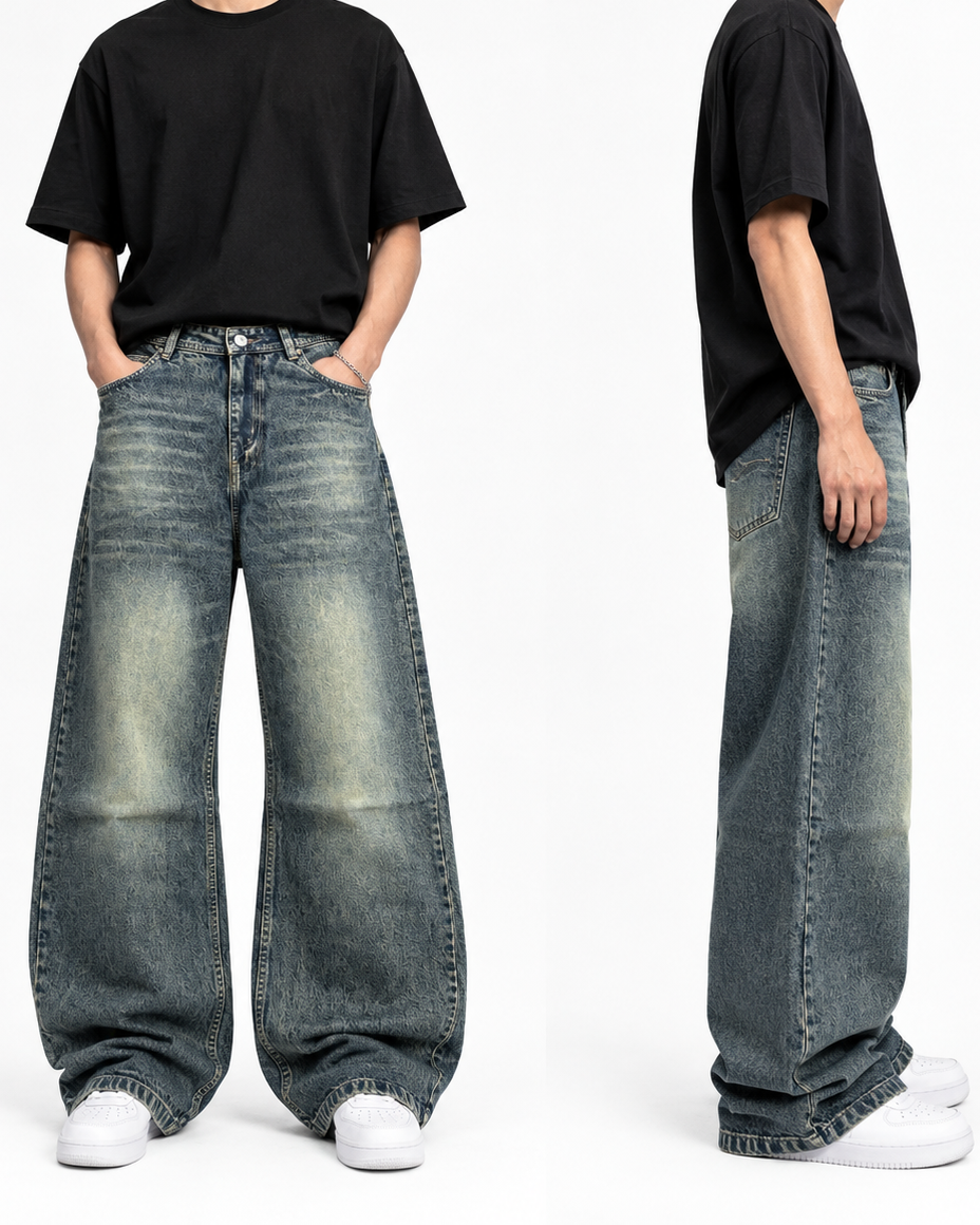 VINTAGE WASHED BAGGY DENIM