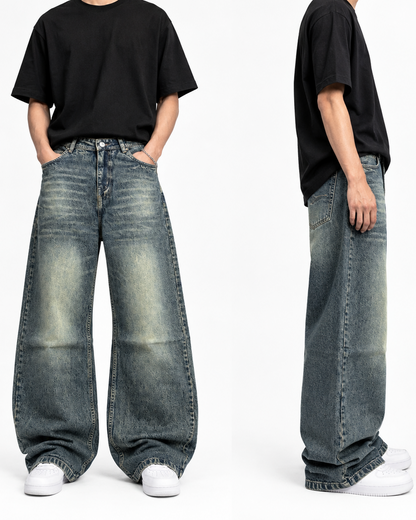 VINTAGE WASHED BAGGY DENIM