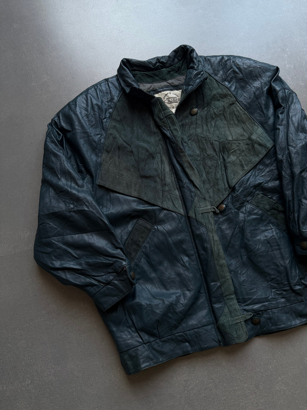 VINTAGE SEQUENCE LEATHER JACKET