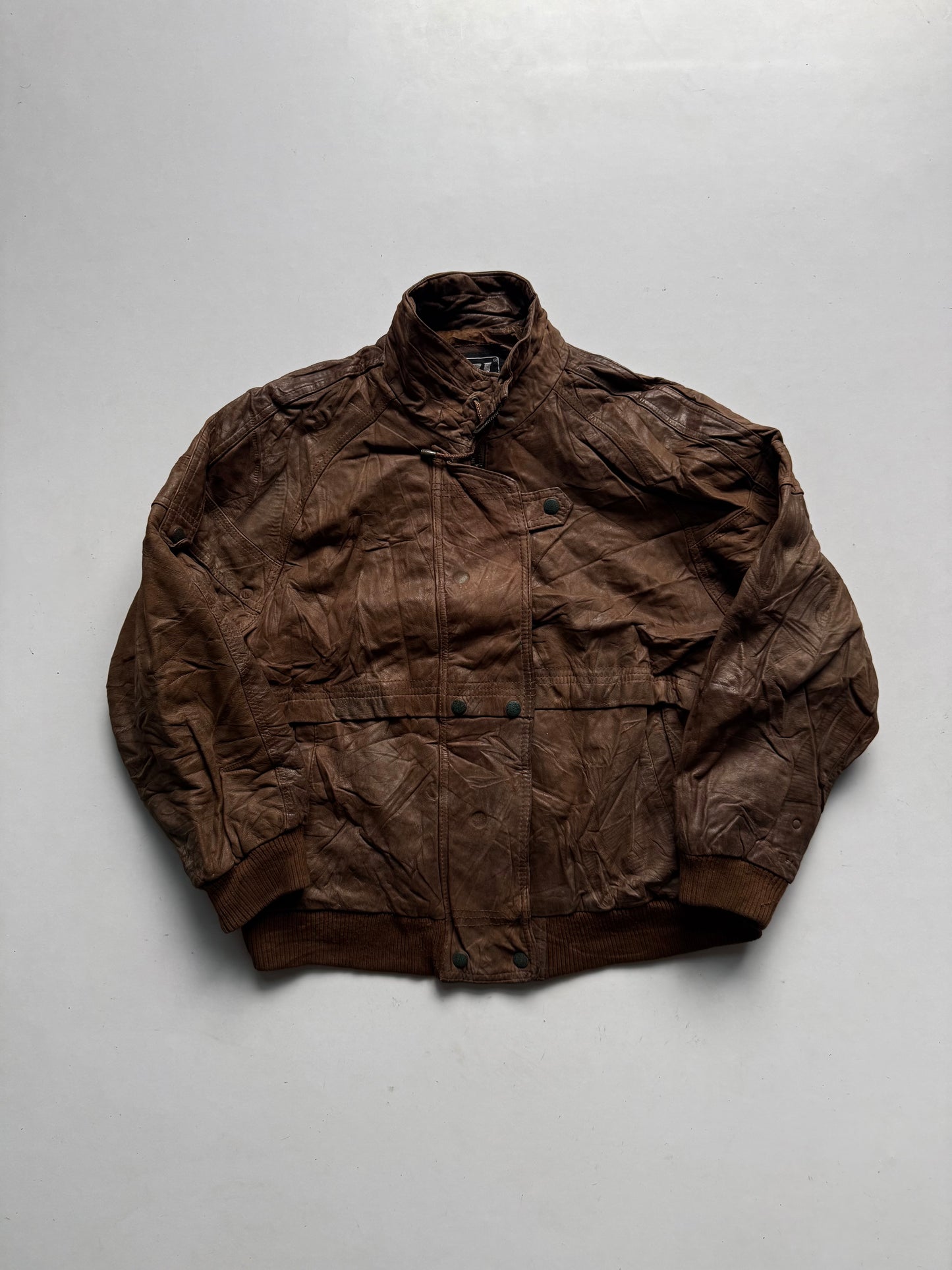 VINTAGE IZZI HEAVYWEIGHT LEATHER JACKET