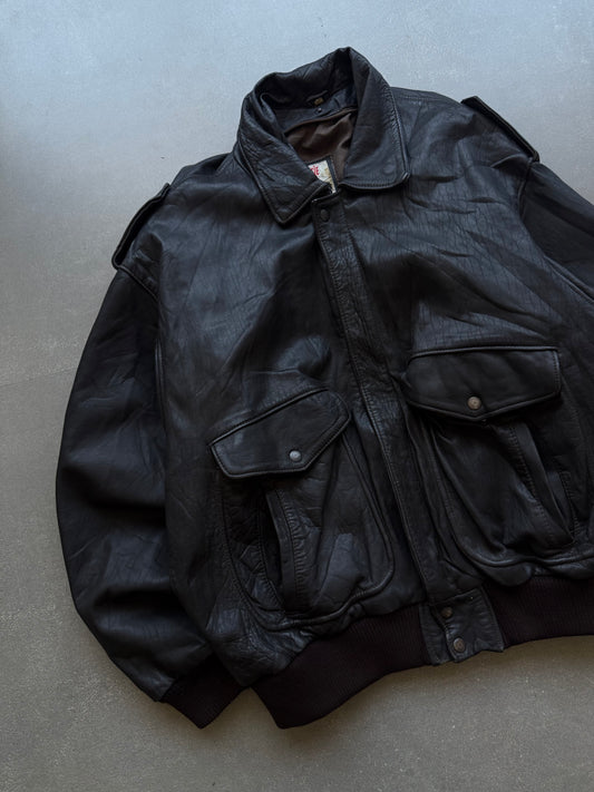VINTAGE CUIR & CIE GENIUNE LEATHER JACKET