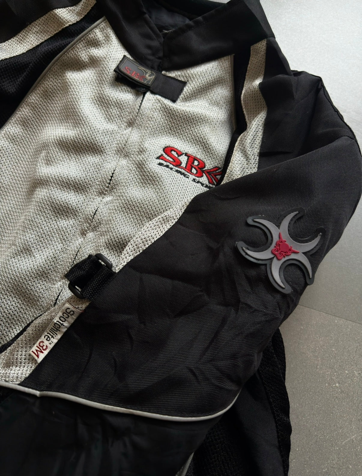 VINTAGE SBK SPORTS RACING JACKET 
(Safety pads)