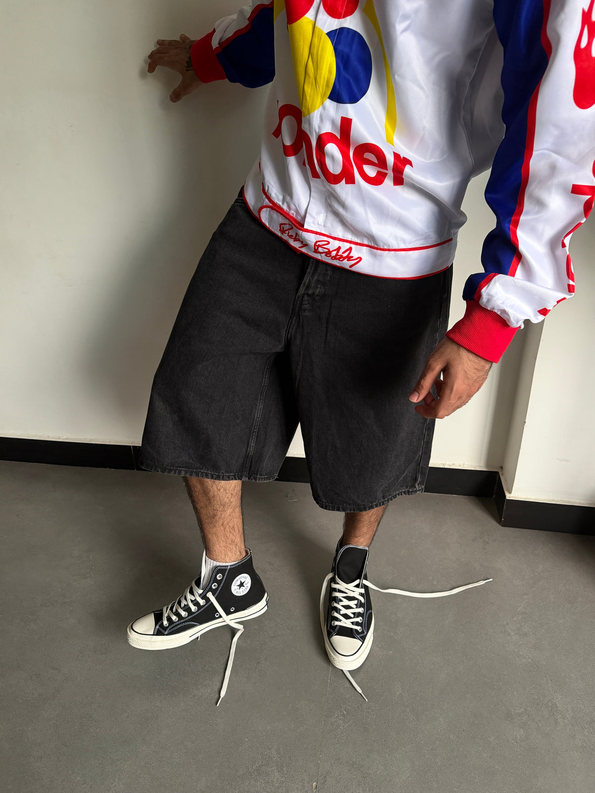 WASHED CHARCOAL JORTS
