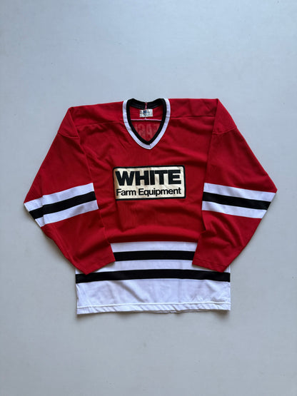 VINTAGE MASAKA WHITE FARM HOCKEY JERSEY