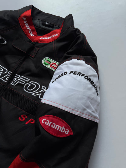 VINTAGE FIREFOX RACING JACKET 
(Rare find) (Safety pads)