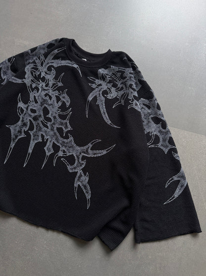 GRAPHIC WAFFLE TEE (BOXY FIT)