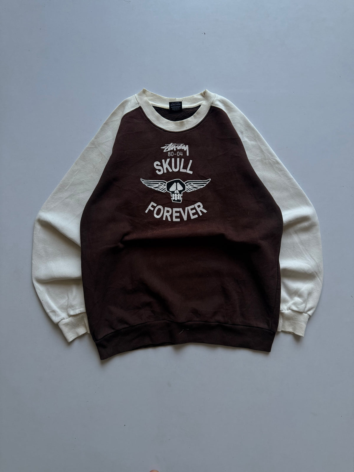 VINTAGE STUSSY SKULL FOREVER SWEATSHIRT