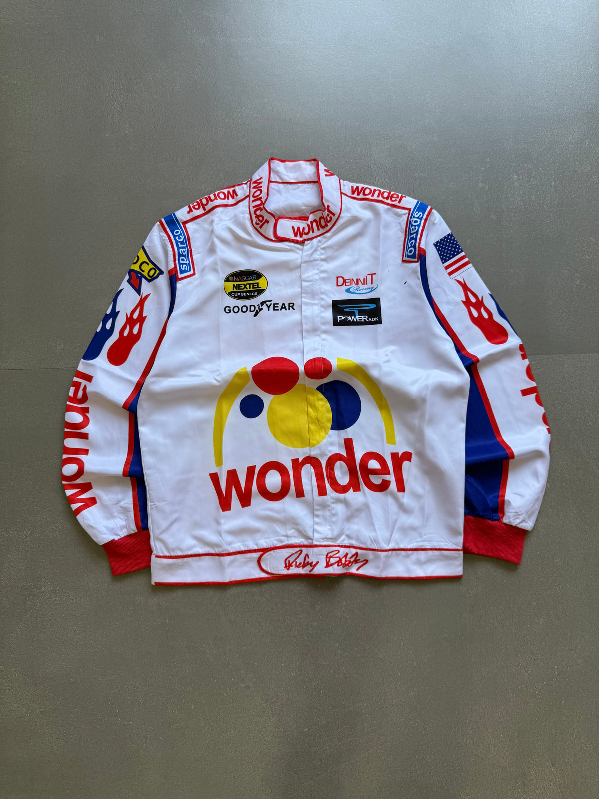 VINTAGE WONDER BREAD BOMBER RACING JACKET
