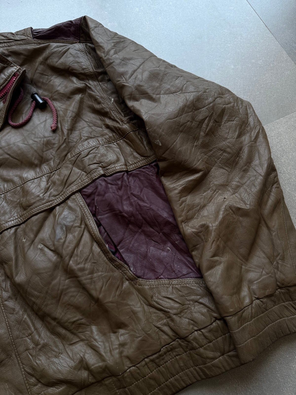 VINTAGE NORTHERN LIGHTS LEATHER JACKET