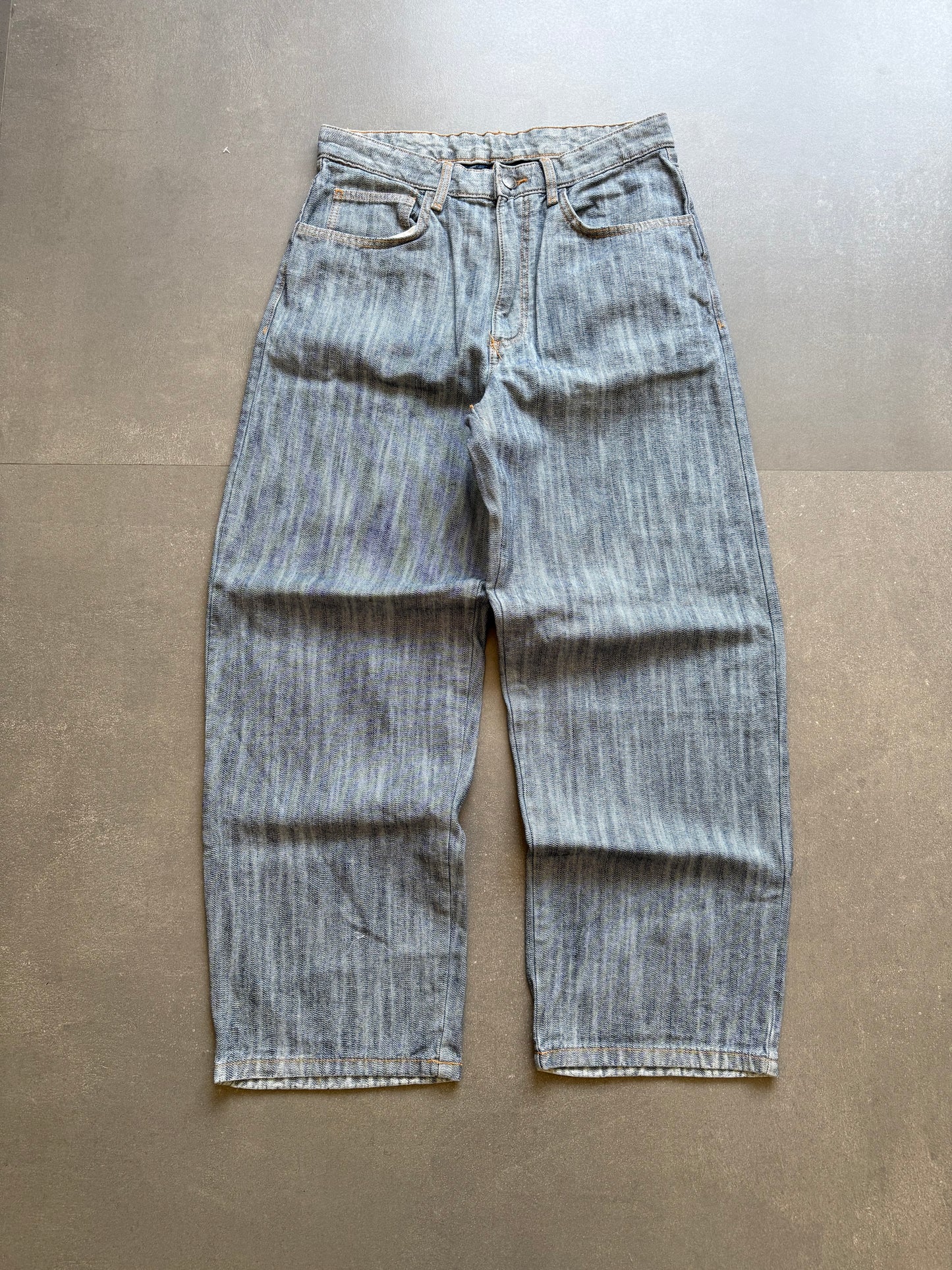 VINTAGE WASHED DESIGNER BAGGY DENIM