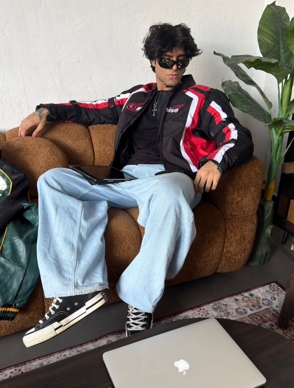 VINTAGE WEISE RACING JACKET 
(Rare find) (safety pads)