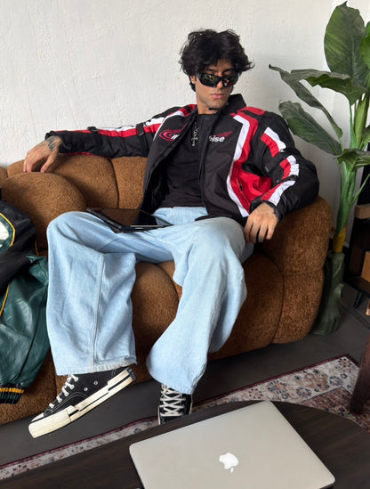 VINTAGE WEISE RACING JACKET 
(Rare find) (safety pads)