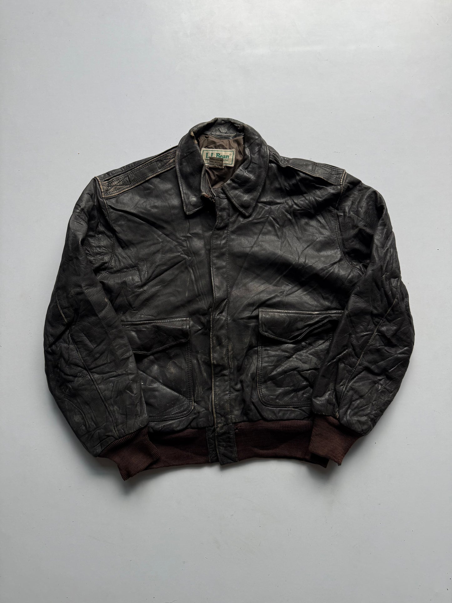 VINTAGE L.L BEAN LEATHER JACKET