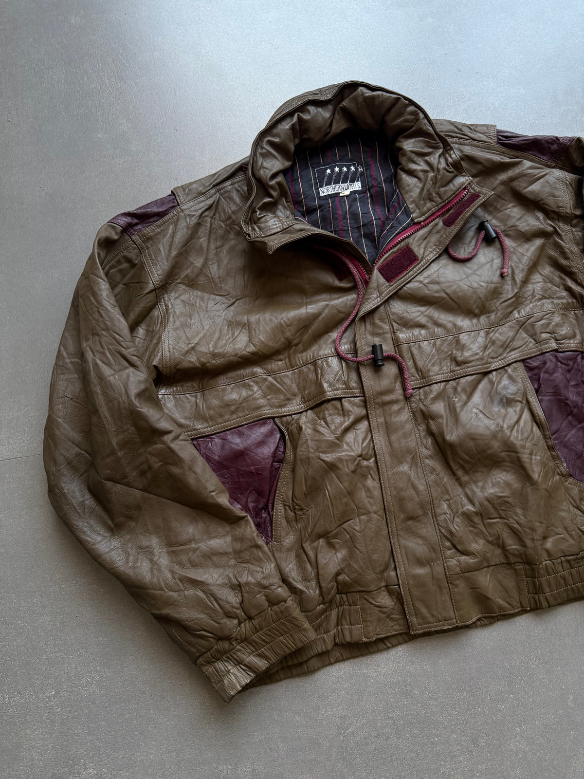 VINTAGE NORTHERN LIGHTS LEATHER JACKET