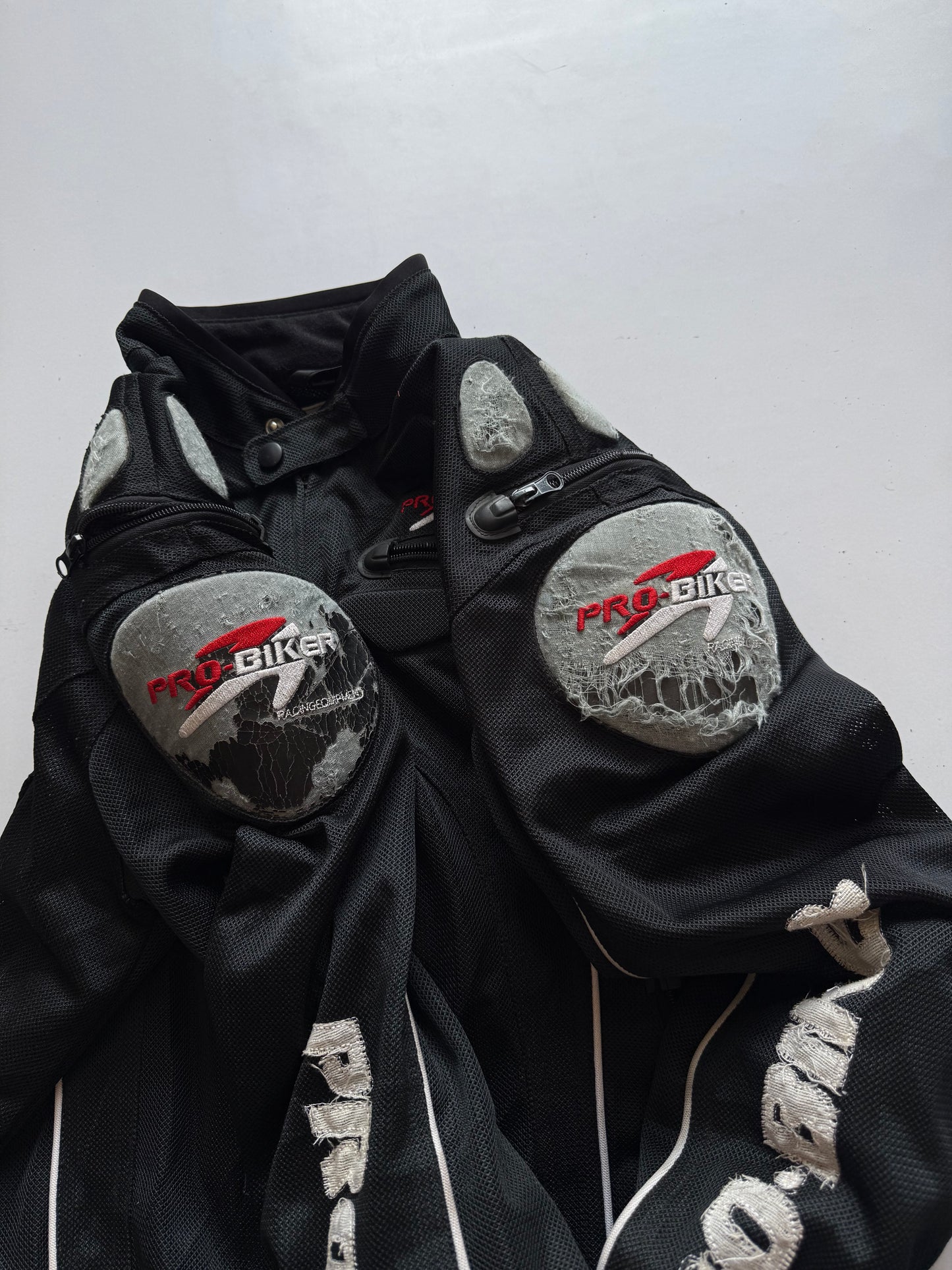 VINTAGE PRO BIKER RACING JACKET (safety pads)
