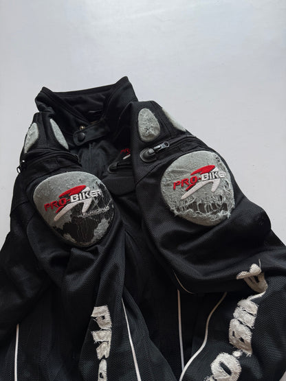 VINTAGE PRO BIKER RACING JACKET (safety pads)
