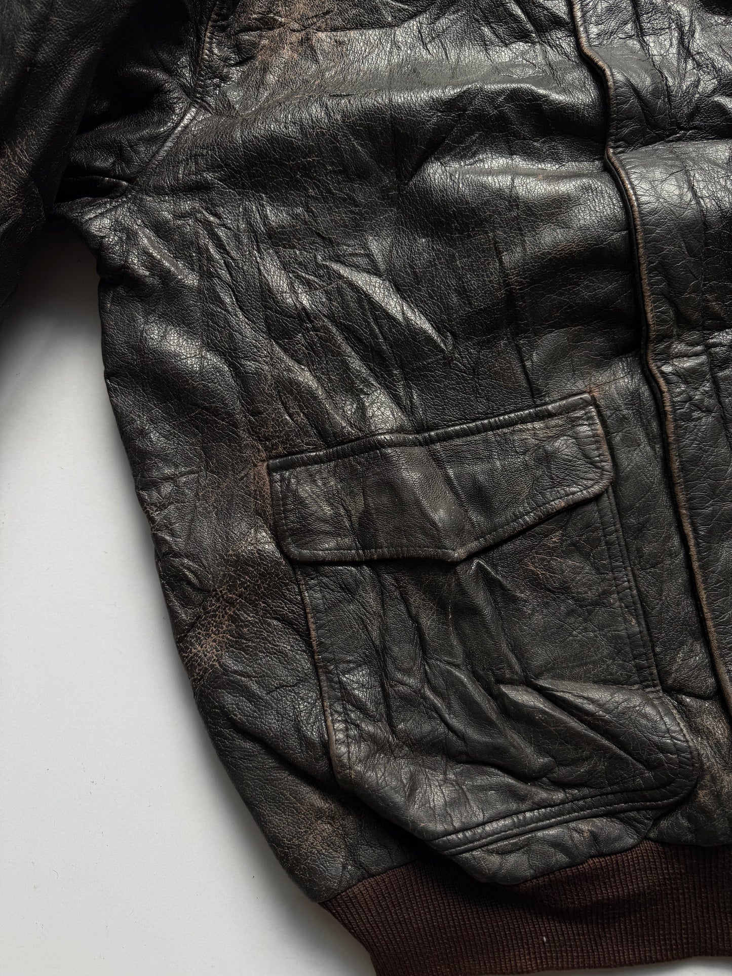 VINTAGE LL BEAN LEATHER JACKET