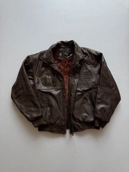 VINTAGE TECHNIQUE SPORTS CLUB LEATHER JACKET
