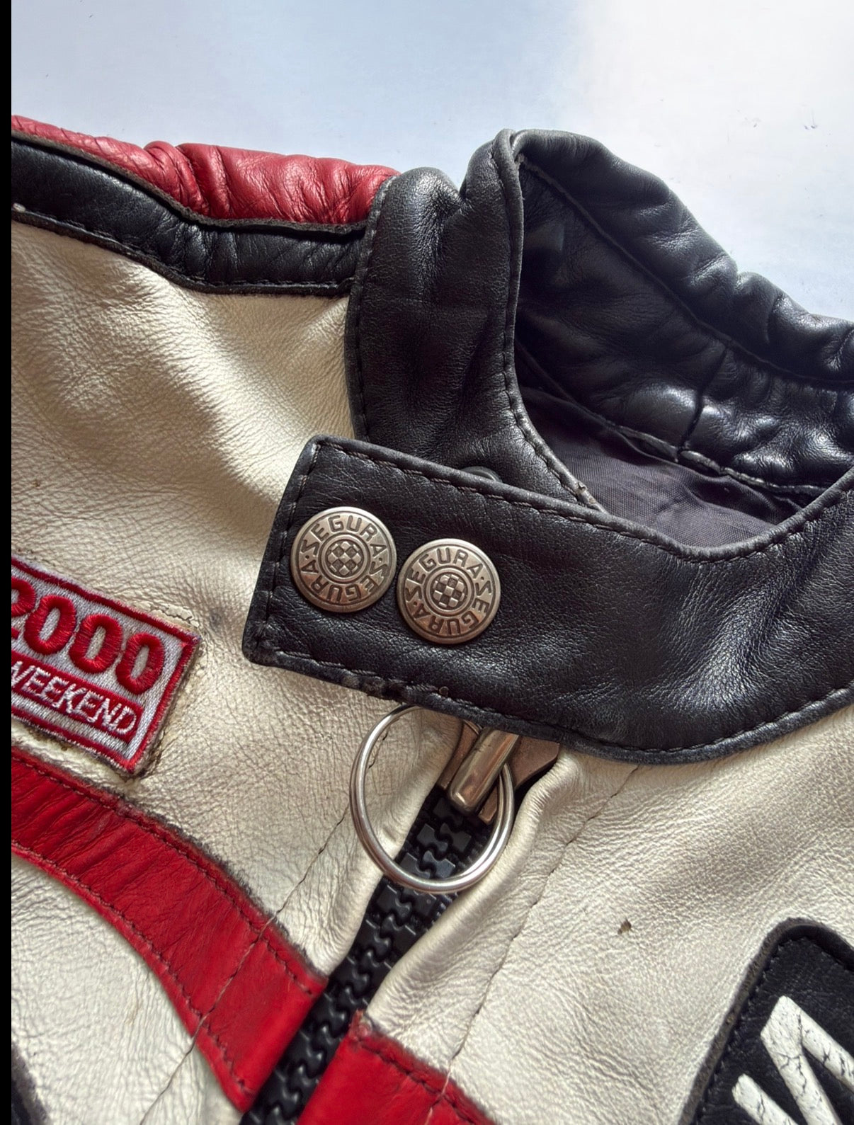 VINTAGE SEGURA DUCATI CORSE LEATHER RACING JACKET