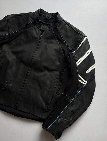VINTAGE BUELL AMERICAN MOTORS LEATHER RACING JACKET